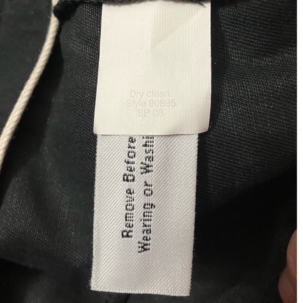 J. Crew Women's Black Cotton/Linen Favorite Fit Bootcut 32.5" Inseam Pants SZ 0 - Picture 8 of 9